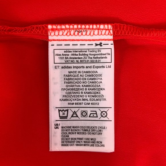 ADIDAS Equipment ADV 91-17 Bright Red T-Shirt - Picture 7 of 7